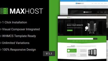 MaxHost WordPress Theme Nulled Free Download