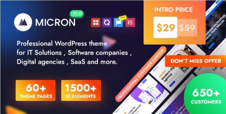 Micron WordPress Theme Nulled Free Download