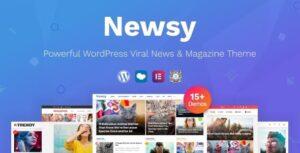 Newsy Nulled Viral News & Magazine WordPress Theme Free Download