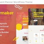PartyMaker Nulled Event Planner & Wedding Agency WordPress Theme Free Download