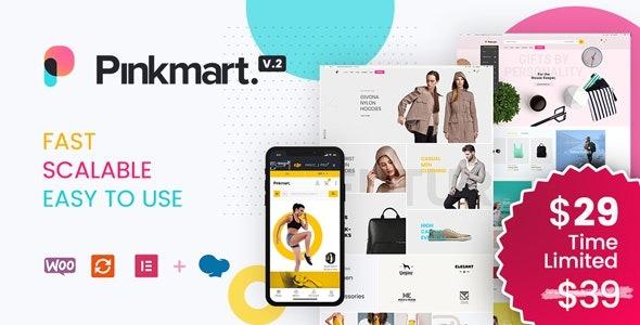 Pinkmart Theme Nulled AJAX theme for WooCommerce Free Download