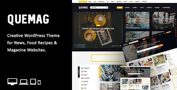 Quemag Nulled Creative WordPress Theme for Bloggers Free Download