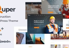 Quper Theme Nulled Construction and Architecture WordPress Theme Free Download