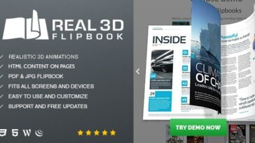 Real3D FlipBook Nulled WordPress Plugin Free Download