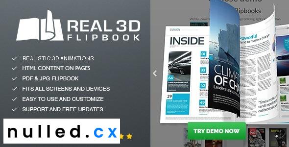 Real3D FlipBook Nulled WordPress Plugin Free Download
