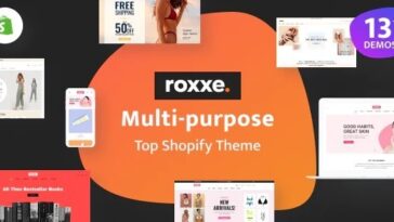 Roxxe Nulled Responsive Multipurpose Shopify Theme Free Download