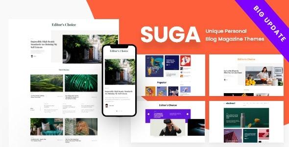 Suga Theme Nulled Magazine and Blog WordPress Theme Free Download