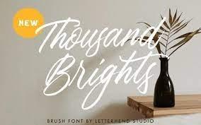 Thousand Brights Nulled Script Font Free Download