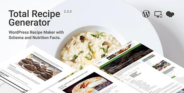 Total Recipe Generator Nulled – WordPress Recipe Maker with Schema and Nutrition Facts (Elementor addon) Free Download