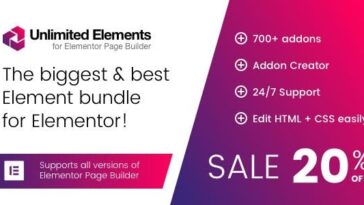 Unlimited Elements for Elementor Page Builder Nulled Free Download