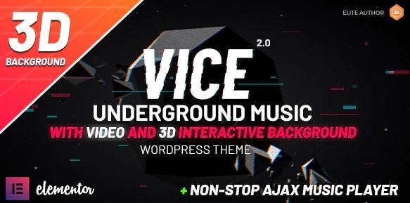 Vice Theme Nulled Music Band Dj and Radio Wordpress Theme Free Download
