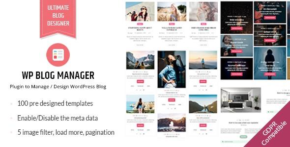 WP Blog Manager - Plugin to Manage Design WordPress Blog Nulled Download