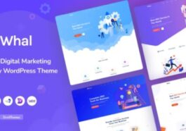 Whal Theme Nulled Digital Marketing & SEO WordPress Theme Free Download