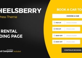 Wheelsberry Car Rental Nulled WordPress Theme Landing Page Free Download