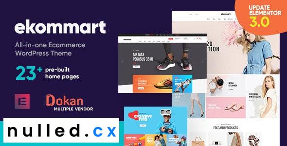 ekommart Theme Nulled - All-in-one eCommerce WordPress Theme Free Download