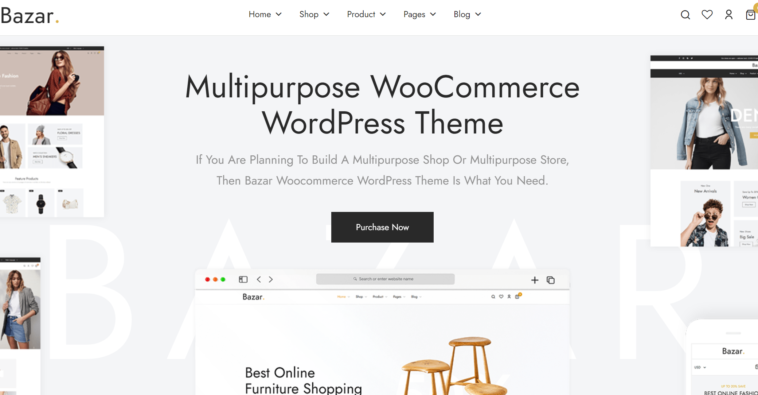 Bazar Nulled Multipurpose WooCommerce WordPress Theme free download