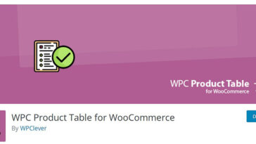 free download WPC Product Table for WooCommerce nulled