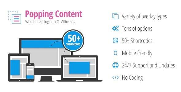 Popping Content for WordPress Nulled Free Download