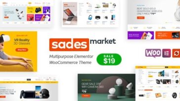 SadesMarket Nulled Multipurpose WordPress Theme Free Download