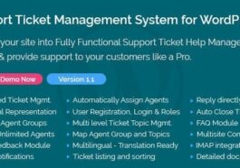 Support Ticket Management System for WordPress Nulled Free Download