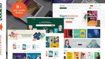 Bookio Nulled Book Store WooCommerce WordPress Theme Free Download