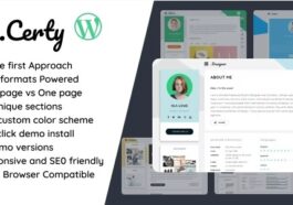 Certy Nulled Creative Resume, CV & vCard Free Download