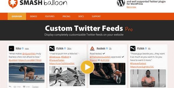 Custom Twitter Feeds Pro Nulled Twitter News Feed for WordPress Free Download