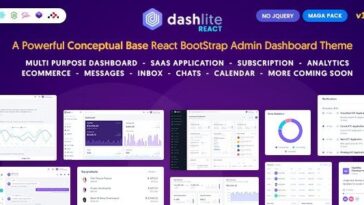 DashLite Nulled React Admin Dashboard Template Free Download