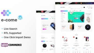 Ecome Nulled Electronics Store WooCommerce Theme Free Download
