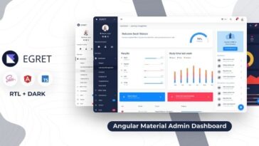 Egret Nulled Angular 4+ Material Design Admin Dashboard Template Free Download