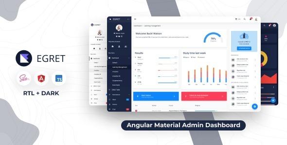 Egret Nulled Angular 4+ Material Design Admin Dashboard Template Free Download