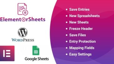 ElementorSheets Nulled Elementor Pro Form Google Spreadsheet Addon Free Download