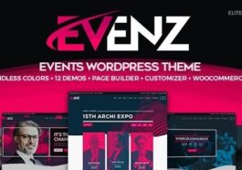 Evenz Nulled Conference and Event WordPress Theme Free Download