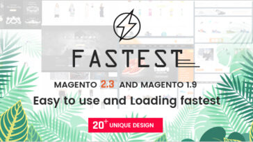 Free Download Fastest - Multipurpose Responsive Magento 2 and 1 Fashion Theme Nulled