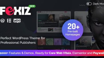 Foxiz Nulled WordPress Newspaper and Magazine Free Download