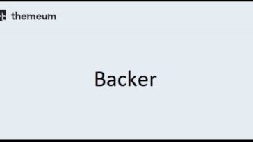 Free Download Backer Theme Nulled