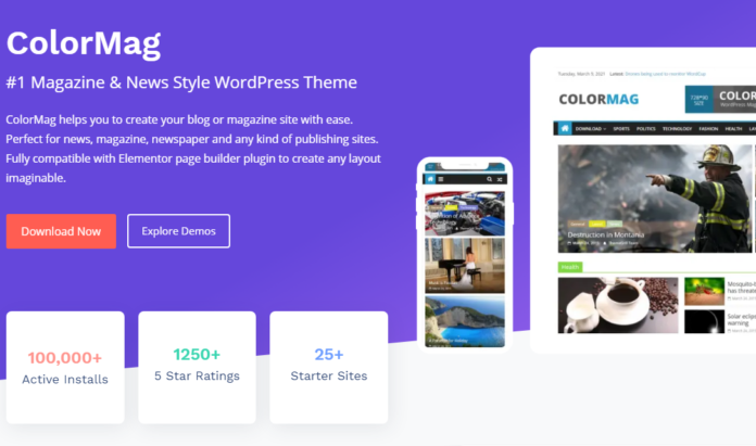 Free Download ColorMag Pro Theme Nulled