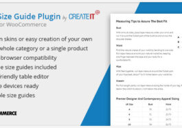 Free Download WooCommerce Product Size Guide Nulled