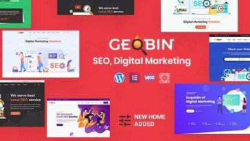 GeoBin Nulled Digital Marketing Agency, SEO WP Theme Free Download