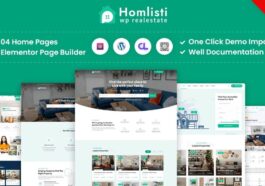Homlisti Nulled Real Estate WordPress Theme Free Download