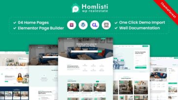 Homlisti Nulled Real Estate WordPress Theme Free Download