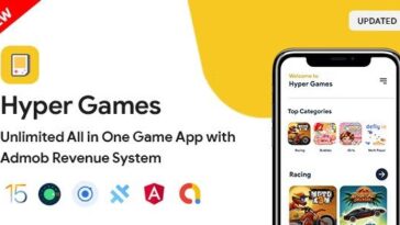 Hyper Games Nulled All in One Game App AdMob Unlimited Games Android + iOS App Free Download