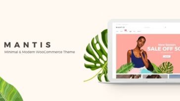 Mantis Nulled Minimal & Modern WooCommerce Theme Free Download