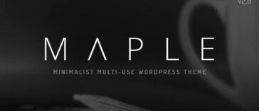 Maple Clean Minimal Multi-Purpose WordPress Theme Nulled