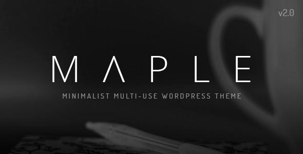 Maple Clean Minimal Multi-Purpose WordPress Theme Nulled