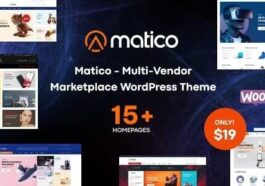 Matico Multi Vendor Marketplace WordPress Theme Nulled Free Download