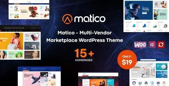 Matico Multi Vendor Marketplace WordPress Theme Nulled Free Download