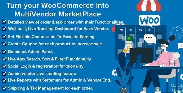 Mercado Pro Turn your WooCommerce into Multi Vendor Marketplace Nulled