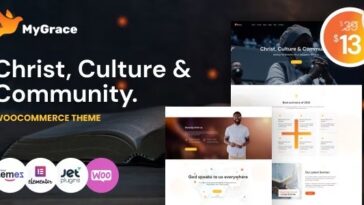 MyGrace Nulled Churches and Charity WordPress Theme Free Download