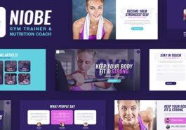 Niobe A Gym Trainer & Nutrition Coach WordPress Theme Nulled